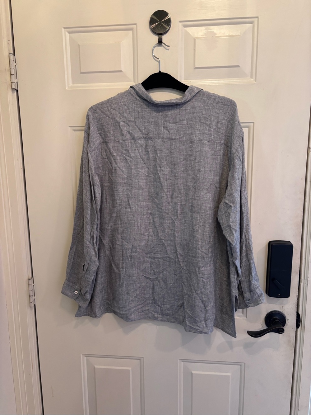 J. Jill Gray Button-Down Relaxed Shirt - Picture 6 of 6